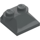 LEGO Dark Stone Gray Slope 2 x 2 Curved with Curved End (47457)