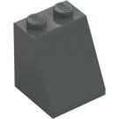 LEGO Dark Stone Gray Slope 2 x 2 x 2 (65°) with Bottom Tube (3678)