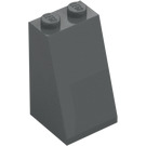 LEGO Mørk stengrå Skråning 2 x 2 x 3 (75°) (Solid knops) (98560)