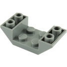 LEGO Dark Stone Gray Slope 2 x 4 (45°) Double Inverted with Open Center (4871)