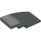 LEGO Dark Stone Gray Slope 2 x 4 Curved (93606)