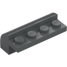 LEGO Grigio pietra scuro Pendenza 2 x 4 x 1.3 Curvo (6081)