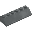 LEGO Gris piedra oscuro Con pendiente 2 x 6 (45°) (23949)