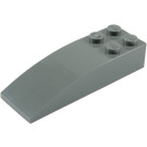 LEGO Dark Stone Gray Slope 2 x 6 Curved (44126)