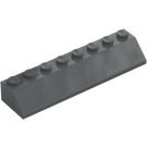 LEGO Tmavě kamenná šedá Sklon 2 x 8 (45°) (4445)