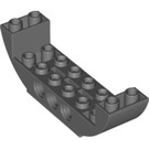 LEGO Dark Stone Gray Slope 2 x 8 x 2 Curved Inverted Double (11301 / 28919)
