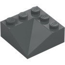 LEGO Dunkles Steingrau Schrägstein 3 x 3 (25°) Doppelt Concave (99301)