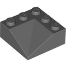 LEGO Donker Steengrijs Helling 3 x 3 (25°) Dubbele Concave (99301)