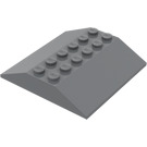 LEGO Grigio pietra scuro Pendenza 6 x 6 (25°) Doppio (4509)