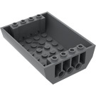 LEGO Dark Stone Gray Slope 6 x 8 x 2 Curved Inverted Double (45410)