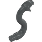 LEGO Dark Stone Gray Snake Head (28588)