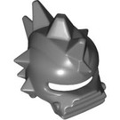 LEGO Dark Stone Gray Spiked Helmet with Chin Protector (85944)