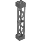 LEGO Dark Stone Gray Support 2 x 2 x 10 Girder Triangular Vertical (Type 3 - 3 Posts, 2 Sections) (58827)