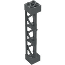 LEGO Dark Stone Gray Support 2 x 2 x 10 Girder Triangular Vertical (Type 4 - 3 Posts, 3 Sections) (4687 / 95347)