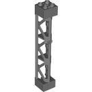 LEGO Dark Stone Gray Support 2 x 2 x 10 Girder Triangular Vertical (Type 4 - 3 Posts, 3 Sections) (4687 / 95347)