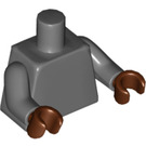 LEGO Gris pierre foncé Teebo Minifig Torse (973 / 76382)