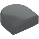 LEGO Dark Stone Gray Tile 1 x 1 Half Oval (24246 / 35399)