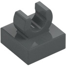 LEGO Dark Stone Gray Tile 1 x 1 with Clip (Raised "C") (15712 / 44842)