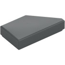 LEGO Dark Stone Gray Tile 1 x 2 45° Angled Cut Left (5091)