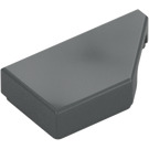 LEGO Dark Stone Gray Tile 1 x 2 45° Angled Cut Right (5092)