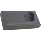 LEGO Dark Stone Gray Tile 1 x 2 with Air vent Sticker with Groove (3069)