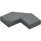 LEGO Dark Stone Gray Tile 2 x 2 Corner with Cutouts (27263)