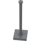 LEGO Dark Stone Gray Tile 2 x 2 Road Sign Base (without Stop Ring) (30256)