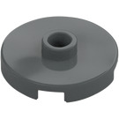 LEGO Dark Stone Gray Tile 2 x 2 Round with Stud (18674)