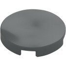 LEGO Dark Stone Gray Tile 2 x 2 Round with "X" Bottom (4150)