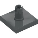 LEGO Dark Stone Gray Tile 2 x 2 with Vertical Pin (2460 / 49153)