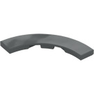 LEGO Dark Stone Gray Tile 4 x 4 Curved Corner with Cutouts (3477 / 27507)