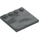 LEGO Dark Stone Gray Tile 4 x 4 with Studs on Edge (6179)