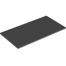 LEGO Dark Stone Gray Tile 8 x 16 with Bottom Tubes Around Edge (48288)