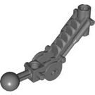 LEGO Dark Stone Gray Toa Arm 5 x 7 Bent with Ball Joint and Axle Joiner (32476)