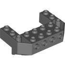 LEGO Gris pierre foncé Train De Affronter Coin 4 x 6 x 1.7 Inversé avec Goujons sur De Affronter Côté (87619)