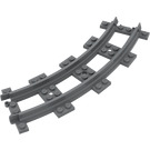 LEGO Gris pierre foncé Train Track Incurvé 45 (85976)