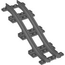 LEGO Dark Stone Gray Train Track with Slope (85977)