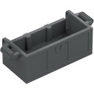 LEGO Dark Stone Gray Treasure Chest Bottom with Slots (4738 / 54195)