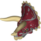 LEGO Donker steengrijs Triceratops Hoofd (65172)