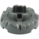 LEGO Dark Stone Gray Turntable 4 x 4 Top with Jagged Edges (87750)