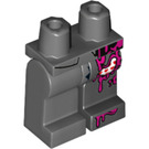 LEGO Dunkles Steingrau Two-Gesicht Minifigure Hüften und Beine (3815 / 33676)