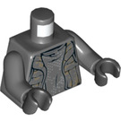 LEGO Dark Stone Gray Unkar's Thug Torso with Camouflage with Dark Stone Arms and Black Hands (76382)