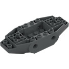 LEGO Dark Stone Gray Vehicle Base with 4 Pin Holes (65186)