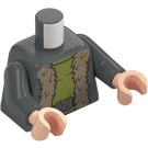 LEGO Mørk stengrå Viktor Krum Minifig Torso (973)