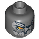 LEGO Dark Stone Gray Wakz Head (Safety Stud) (3626 / 12874)