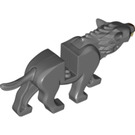 LEGO Dark Stone Gray Warg Body with Dark Brown Nose and no Lower Jaw Piece (13213)