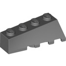LEGO Dark Stone Gray Wedge 2 x 4 Sloped Left (43721)