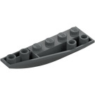 LEGO Tumma kivenharmaa Kiila 2 x 6 Kaksinkertainen Käänteinen Vasen (41765)