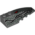 LEGO Gris pierre foncé Coin 2 x 6 Double Droite avec Crocodile Diriger (41747 / 56722)