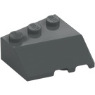 LEGO Dark Stone Gray Wedge 3 x 3 Left (42862)